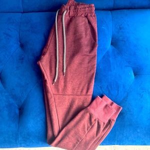 Burgundy Joggers Mens Small